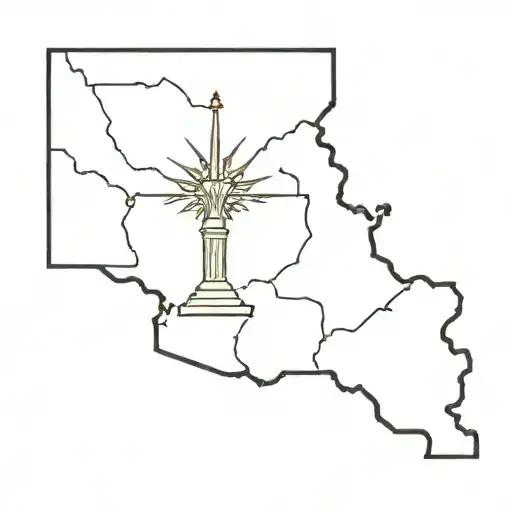 New Jersey State With A Brick Design