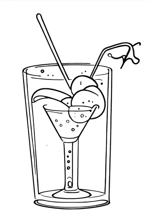 Skiing And Cocktail Shaker