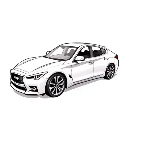 Infiniti Q50 Car Driving