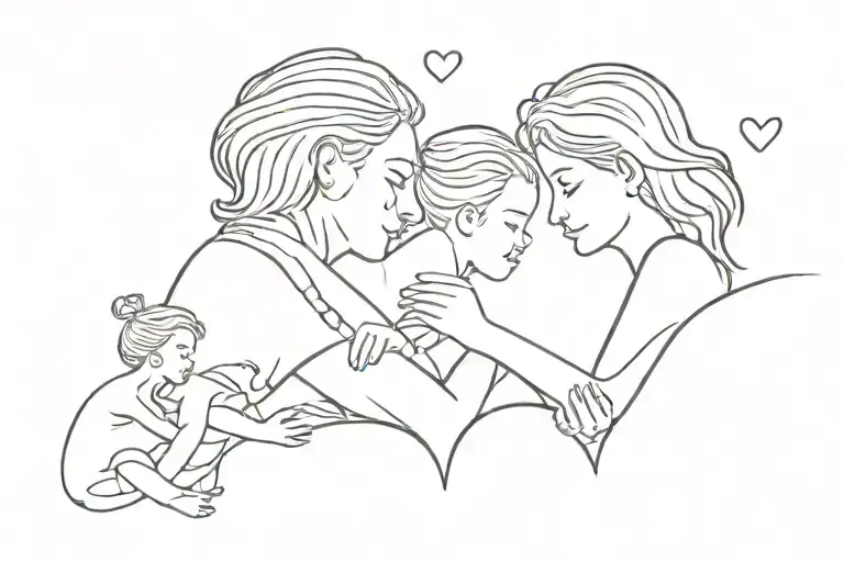 Love Mother Son And Daughter