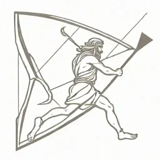Odysseus With Ship And Arrow