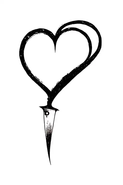 Black Heart Knife