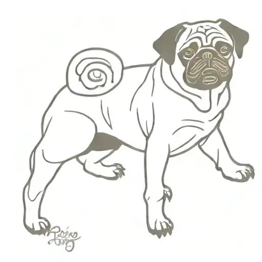 Pug Fine Line