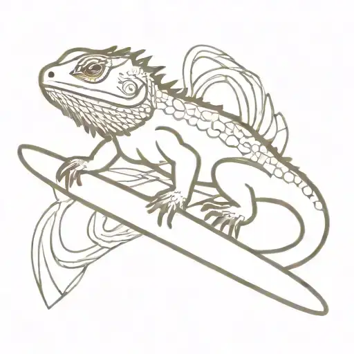 Bearded Dragon Sup-board