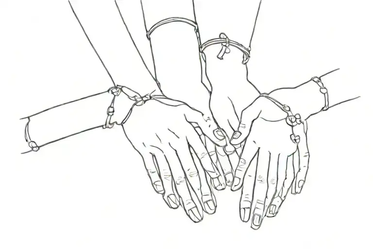 Friendship Tattoo For Three Women Small