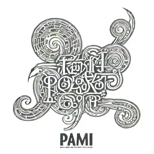 A Tattoo That Expresses Love With The Lettering Pami