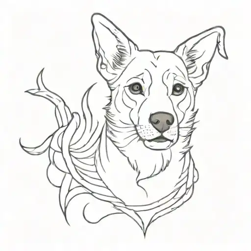 Dog Inspired Tattoo Design