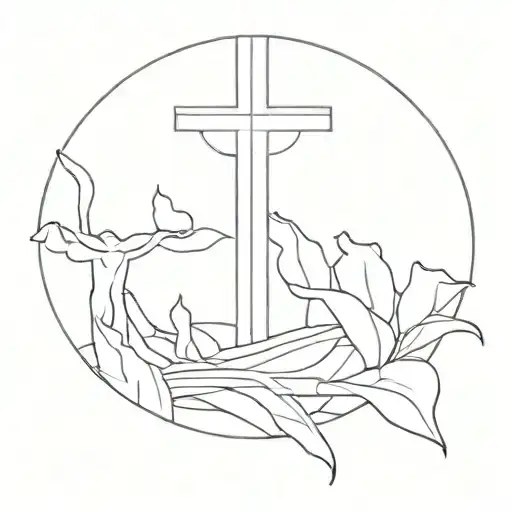 Ak74 And Jesus Cross