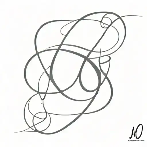 M And Infinity With Letter N In Arabic