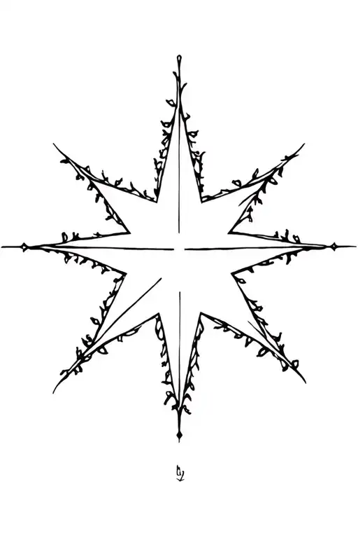 Very Finished Long Star With Several Branches