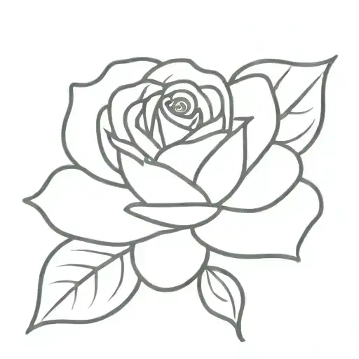Simple Rose Outline