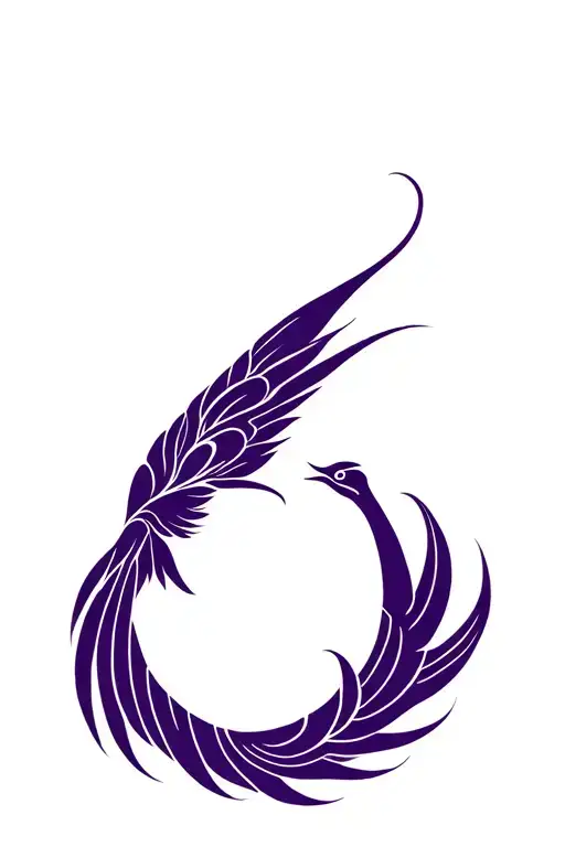 Purple Phoenix Minimalist