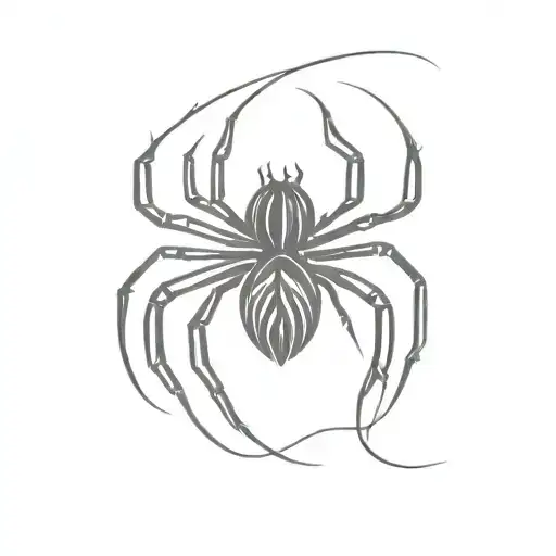 Black Widow Spider With Heart Imprinted On Thorax