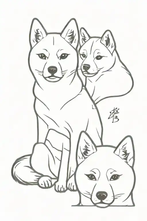Two Shiba Inu Male And Female