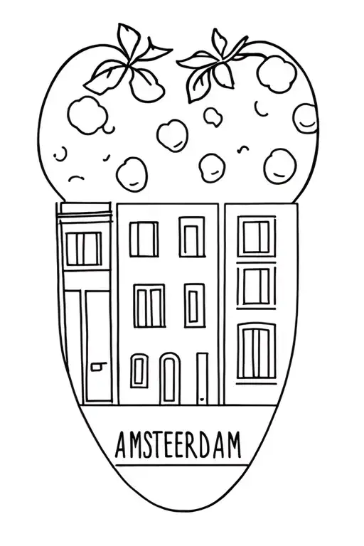 Amsterdam Canal Houses Strawberry Bubblegum