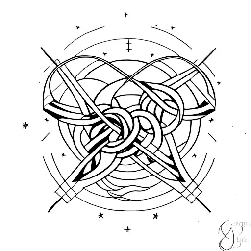 Intertwined Virgo And Sagittarius