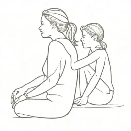 2 Womens Homo And Daughter Sitting Together