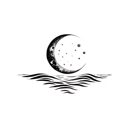 Moon And Sea