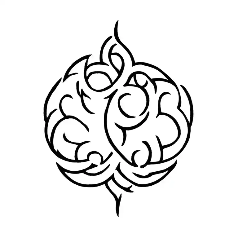 Sankofa Made Of Celtic Knotwork