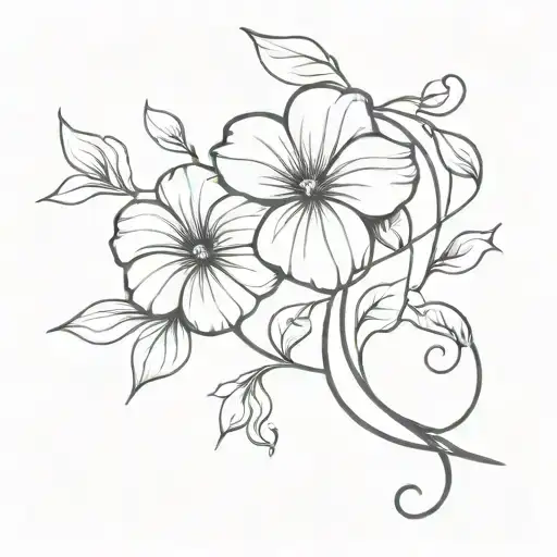 Swirling Morning Glory Vine