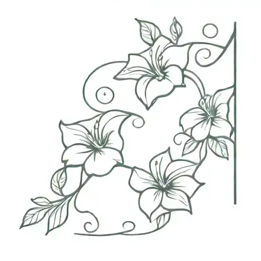 Swirling Morning Glory Vine