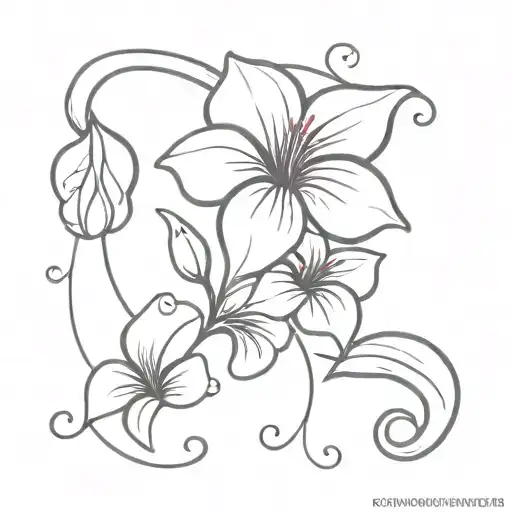 Swirling Morning Glory Vine