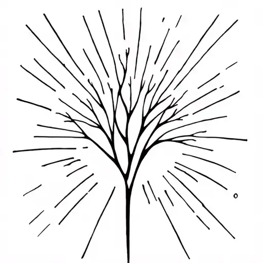 Sunshine Rays And Daphne Tree Intertwined