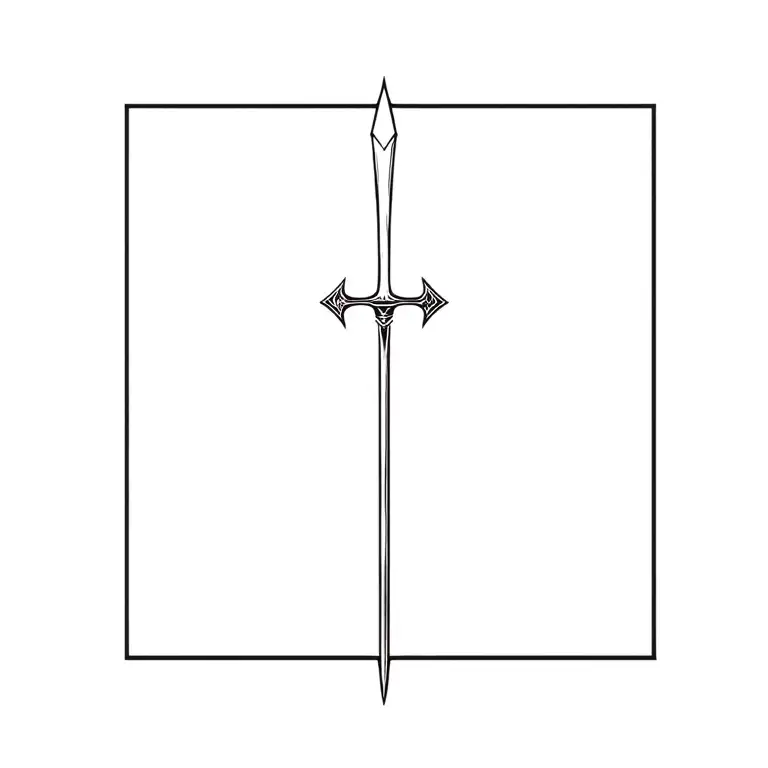 Knight With Sword Pointed Down