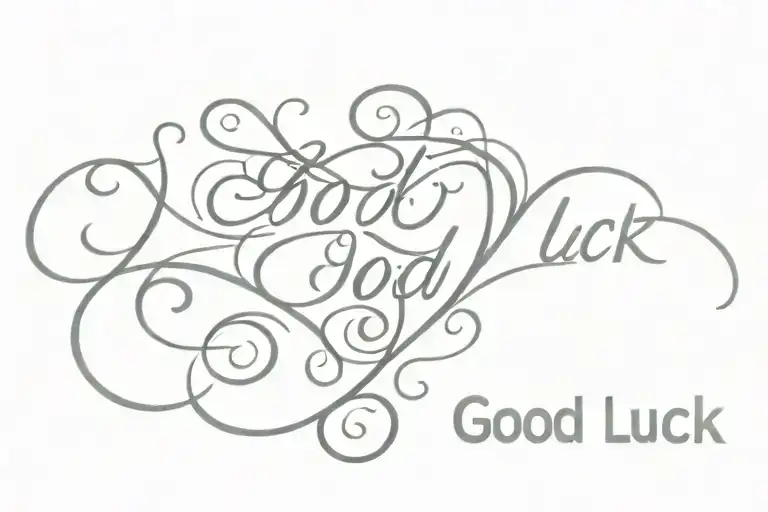 Scroll Saying Good Luck Alive