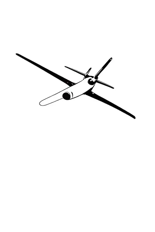 Airplane Propeller Plane With A Minimalist
