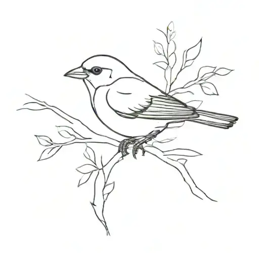 A Bird With The Number 3