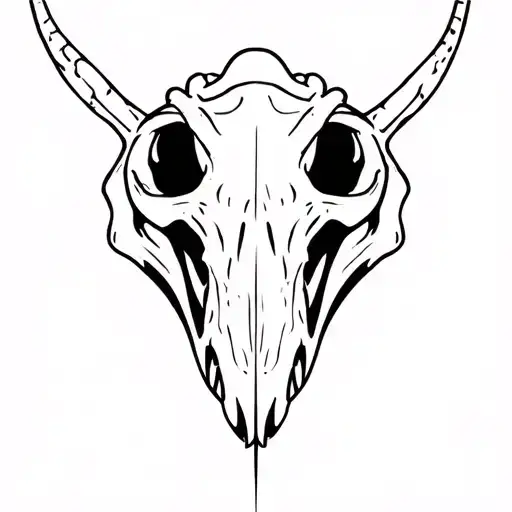 Alligator Skull Tribal