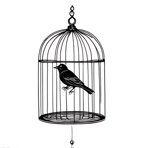 Thaumatrope Bird In Cage