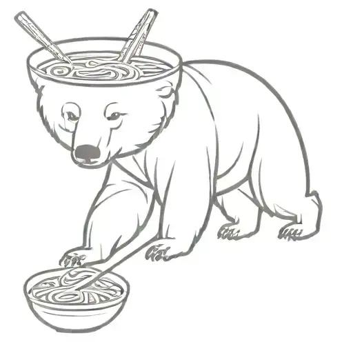 Bear Eating Pho