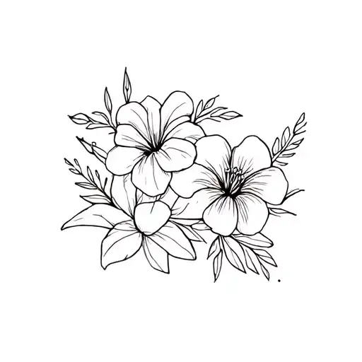 Birth Flowers October And Mai Tai & Crawling