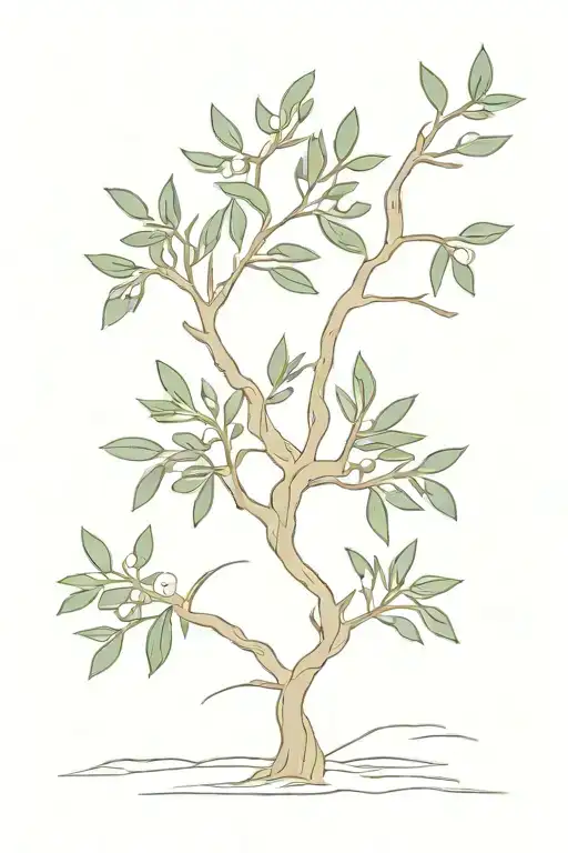 Olive Tree With Flowers