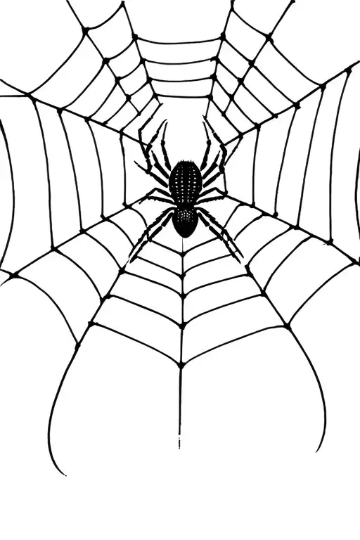 Spider Descends From Web