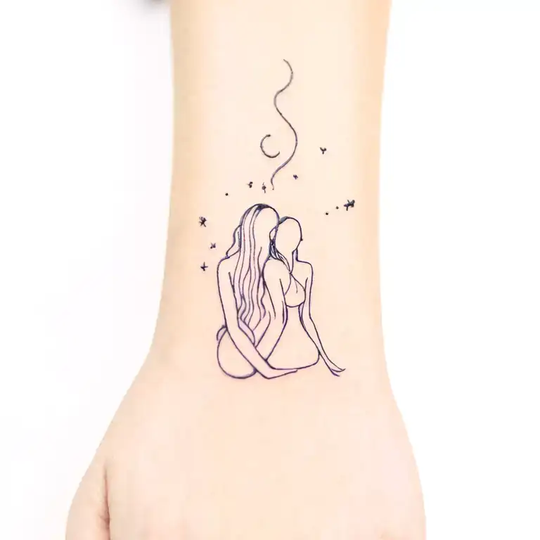 Common Tattoo With Her Sister
