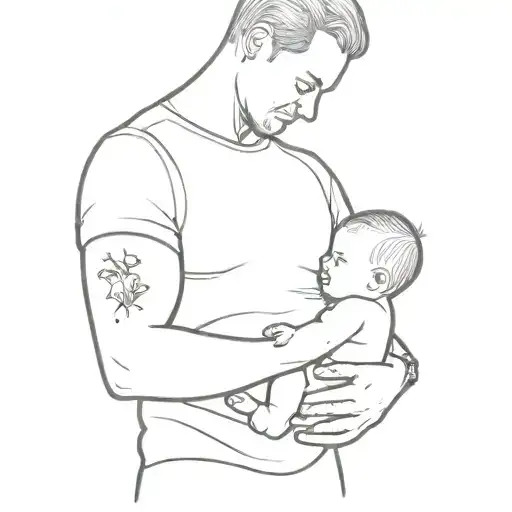 A Man Holding A Baby