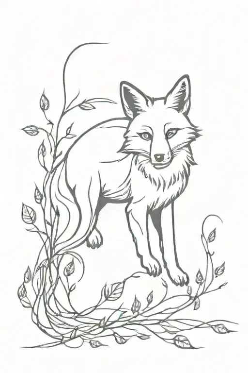 Fox Jump Attacking With Vines Wrapping