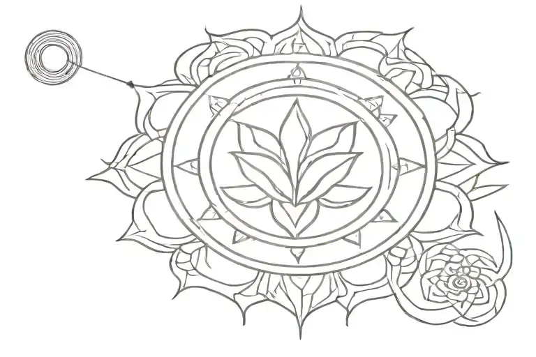 Sudarshana Chakra With Vishnu