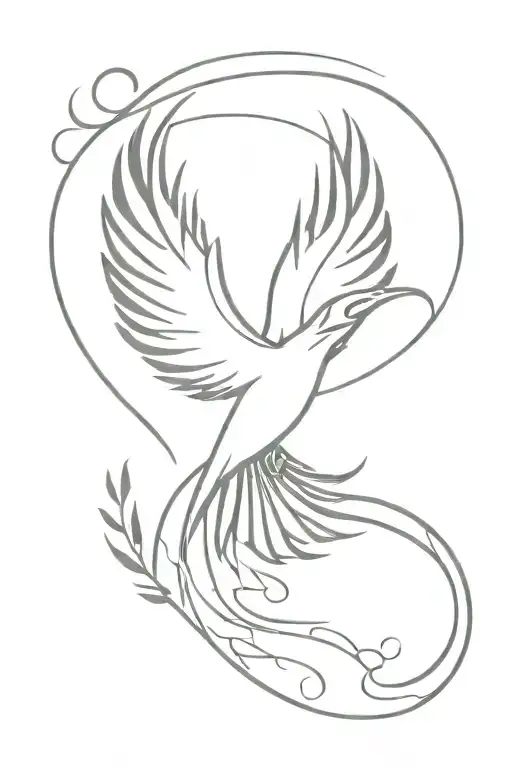 Phoenix Taking Off From A Spark