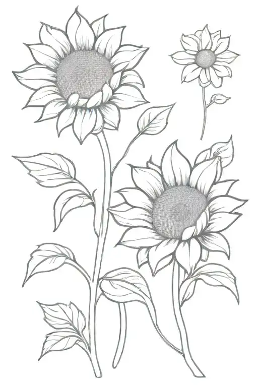 Sunflower Father Son