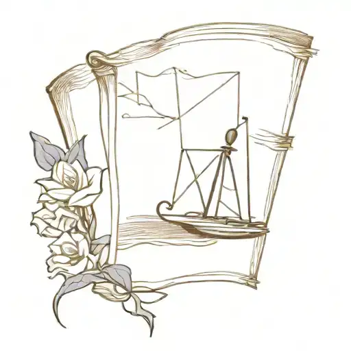 Compas With Book In The Middle