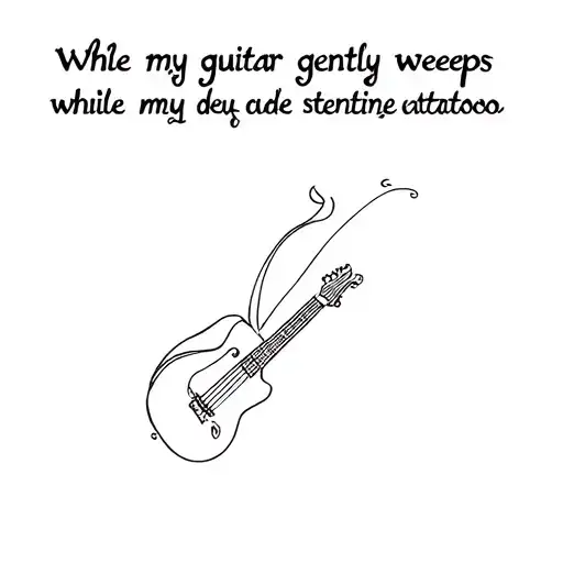 While My Guitar Gently Weeps
