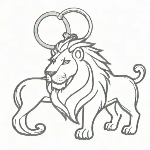 Lion Keychain