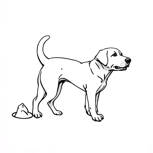 Funny Labrador Pooping