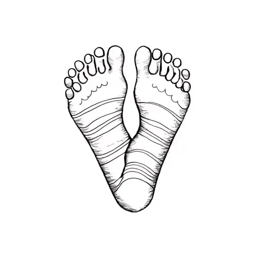 Maybe In Another Life Baby Foot Print