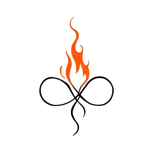 Flame Within Infinity Symbol