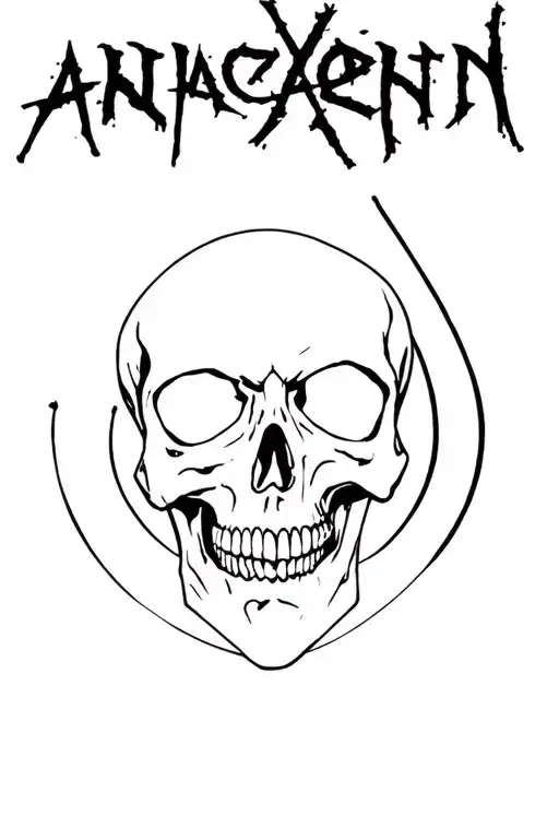 Anarchy Nucklear Adhd Punk Skull